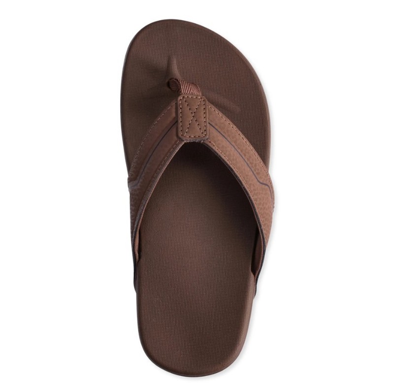 Wonder Nation Youth Big Boy's Brown Casual Flip Flops Sandals Various Sizes NEW