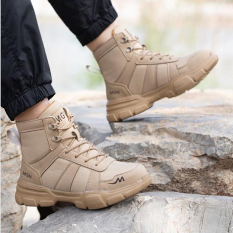 Work Boots Indestructible Safety Shoes Men Steel Toe Shoe Puncture-Proof Sneaker