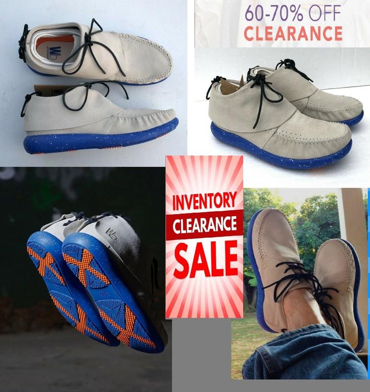 Worldboots Original Size MEN 11 Taupe Royal BLUE Hemera Skirt /Sneakers RETRO