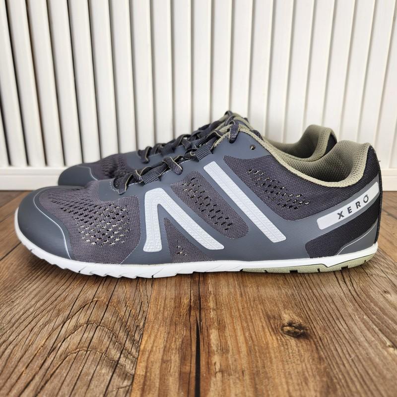 Xero HFS Mens Sz 9.5 Gray Barefoot Minimalist Road Running Shoes Breathable Gym