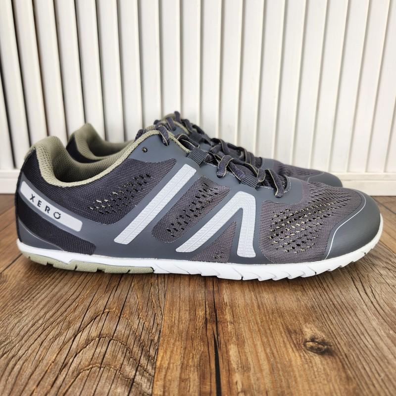 Xero HFS Mens Sz 9.5 Gray Barefoot Minimalist Road Running Shoes Breathable Gym
