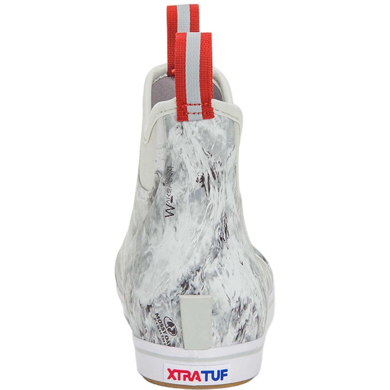 XTRATUF Black White Camo Ankle Deck Boots - Waterproof Slip-Resistant