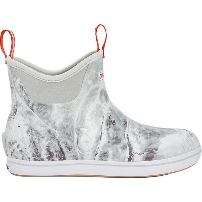 XTRATUF Black White Camo Ankle Deck Boots - Waterproof Slip-Resistant