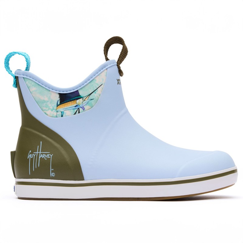 XTRATUF Sky Blue Marlin Ankle Deck Boots Waterproof Fishing Boots XWABGH20