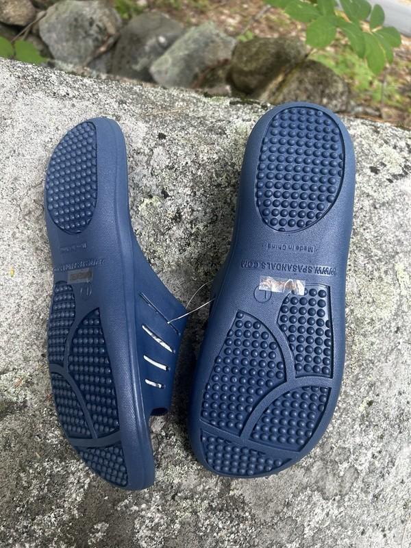 Yeah Baby Unisex L Mystic Blue Flexible Slide Spa Comfort Grip Sole Sandals