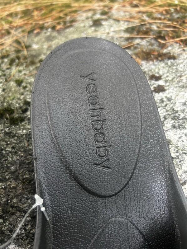 Yeah Baby Unisex XL Black Chocolate Flexible Slide Spa Comfort Grip Sole Sandals