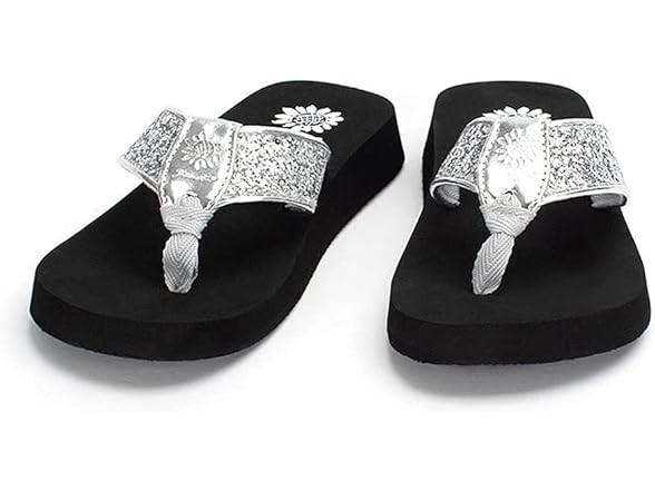Yellow Box Women's Feliks Sandal Silver 6.5 M US
