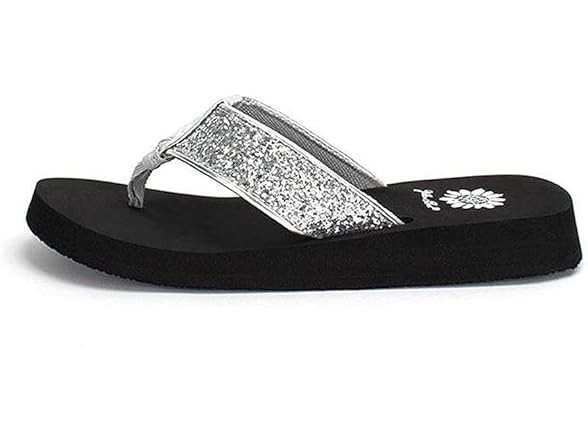 Yellow Box Women's Feliks Sandal Silver 6.5 M US