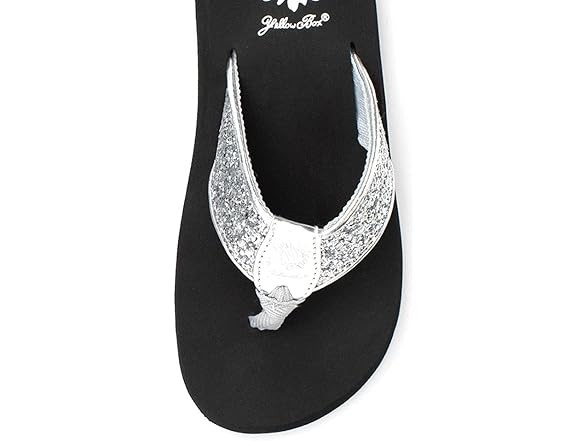 Yellow Box Women's Feliks Sandal Silver 6.5 M US