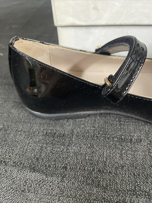 Young Versace Ballerina Gomma Vernice Kids Size 4.5 US Or 35 EURO Black