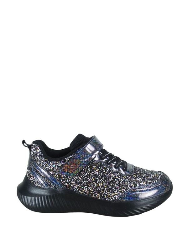 Youth Girl's Kid's Slip On Strap Glitter Sneakers Athletic Walking Shoes NEW