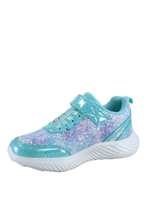 Youth Girl's Kid's Slip On Strap Glitter Sneakers Athletic Walking Shoes NEW