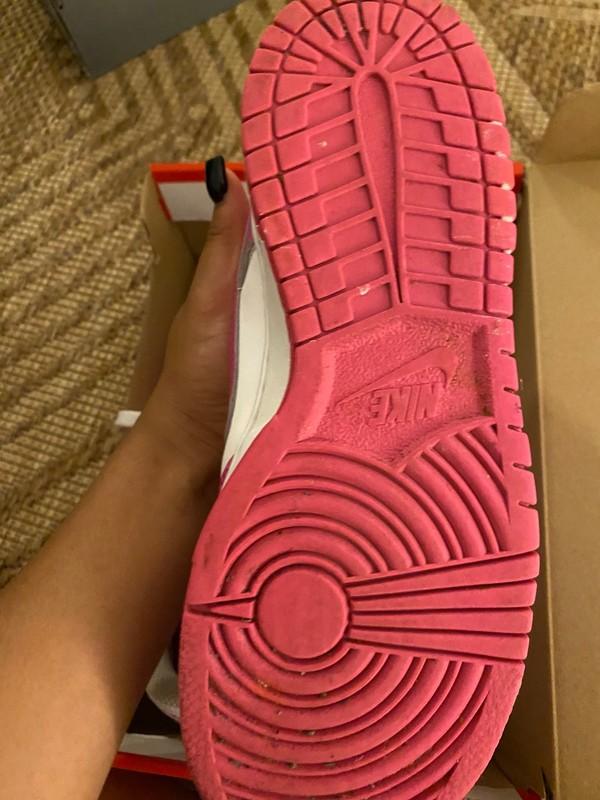 Youth Girls Cute Nike Dunk Low Fuchsia And White 7 Youth