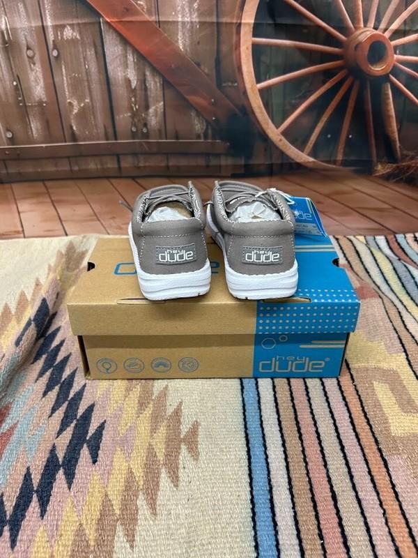 Youth Hey Dude Wally Grey Shoe