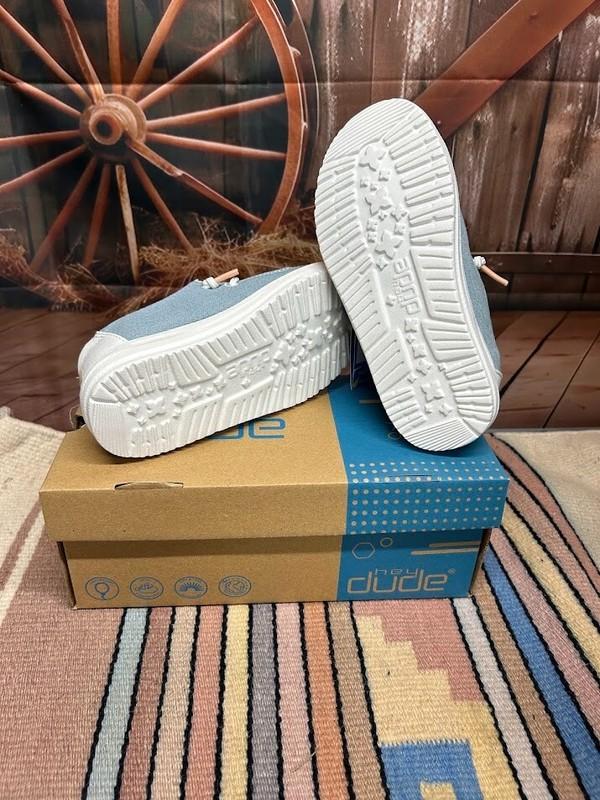 Youth Hey Dude Wendy Boho Light Denim Shoe