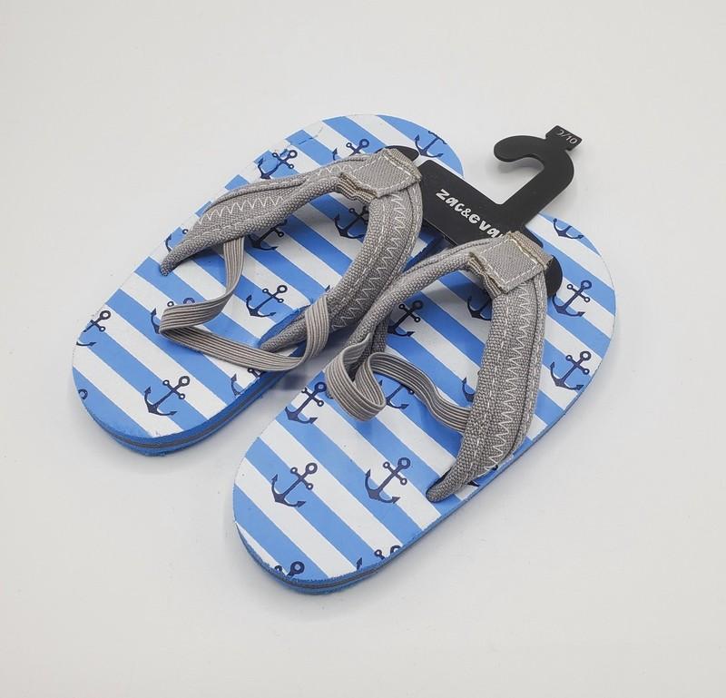 Zac & Evan Toddler Boys’ Canvas Lightweight Sandals 9/10 US New NWOT
