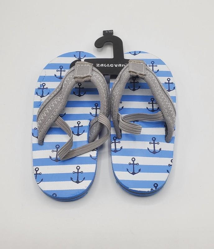 Zac & Evan Toddler Boys’ Canvas Lightweight Sandals 9/10 US New NWOT