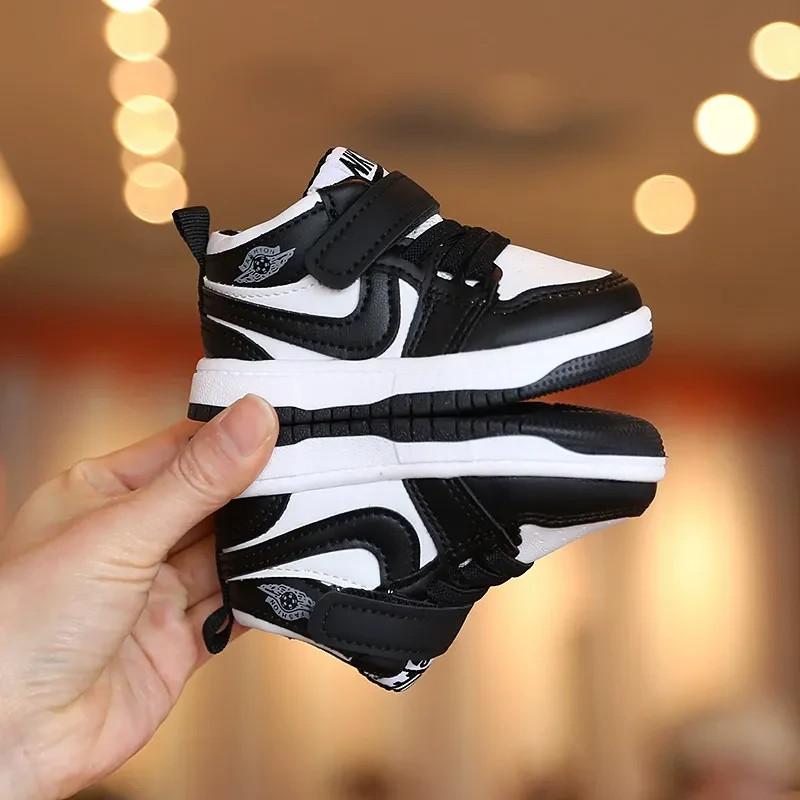 Zapatillas Altas Para Niño Pequeño Talla 22 Negro Blanco Y Gris