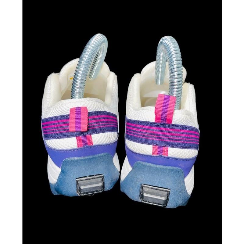 ZeroTie "Soft Hill" Girls Running White Purple Lightweight Drifter Sneakers 2