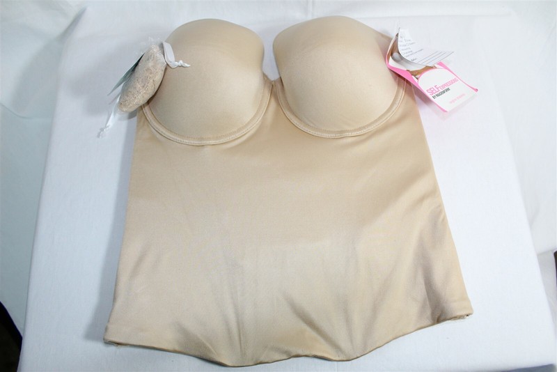 038X04 Maidenform 00896 Self Expressions Strapless Slimmer 38B Beige (NWD)