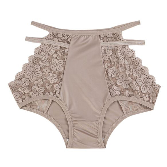 1/6 Pack Lot Womens High Waist Lace Satin Panties Lingeries Vintage Underwear
