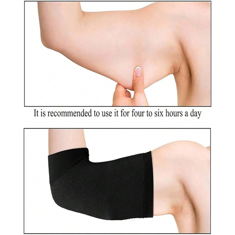 1 Pair Slimming Arm Sleeves Elastic Slim Upper Arm Compression Shapers For Women