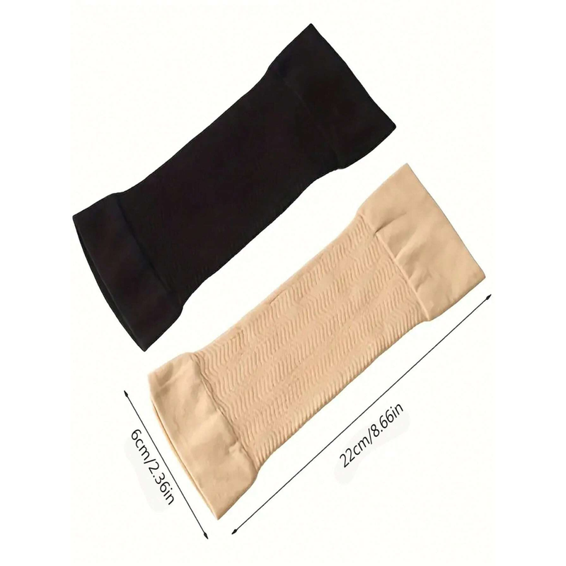 1 Pair Slimming Arm Sleeves Elastic Slim Upper Arm Compression Shapers For Women