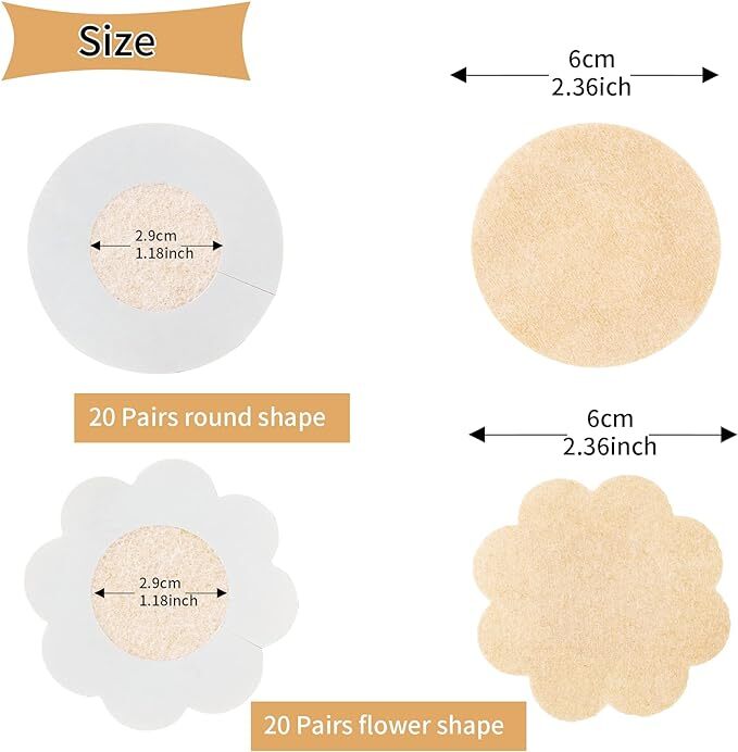 10 Pcs Men Women Invisible Breasts Pasties Boob Nipple Covers Stickers Braless