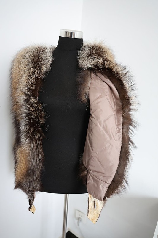 100% Genuine Fox Fur Vest /fur Jacket/ Fur Scarf/ Cape//brown Fur Collar /shawl