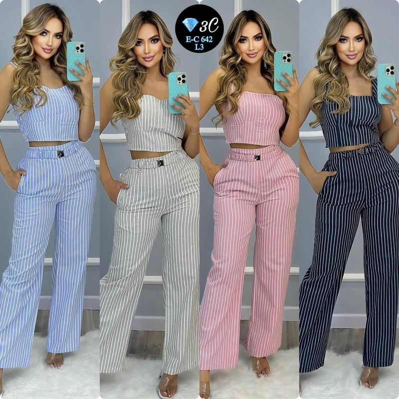 100% Original Colombian Set. Conjunto Pantalon-Blusa. Size: S