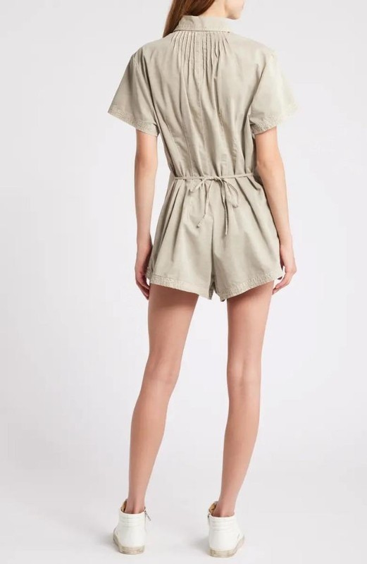 $128 - Free People Keep It Crisp Shortall In Jack Rabbit Size S