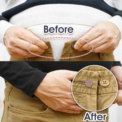 12PCS Pants Button Extender Flexible Button Extenders For Jeans Elasticity