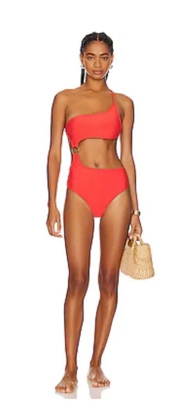 $144 - PQ (PilyQ) Swim Oliver One Piece Swimsuit In Passion Size S