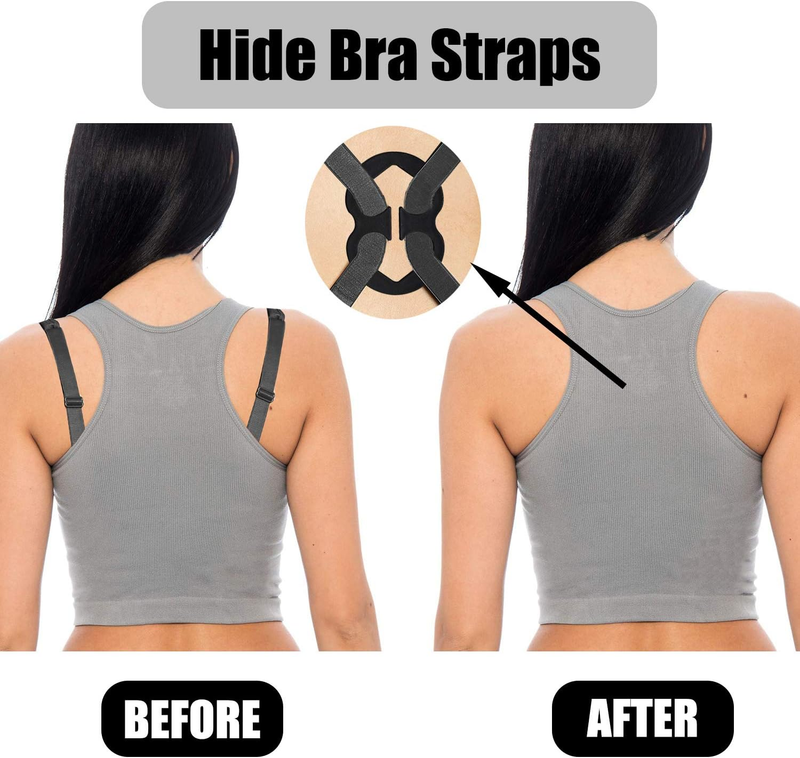 16PCS Bra Strap Clips To Make Racerback - Bra Strap Holders For Slipping Bra Cl