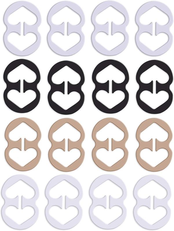 16PCS Bra Strap Clips to Make Racerback - Bra Strap Holders for Slipping Bra Cl