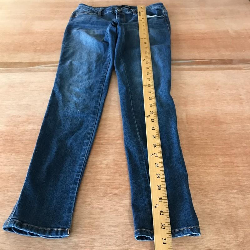 1822 Skinny Jeans Women 27 Blue Low Rise Dark Wash Stretch Preppy