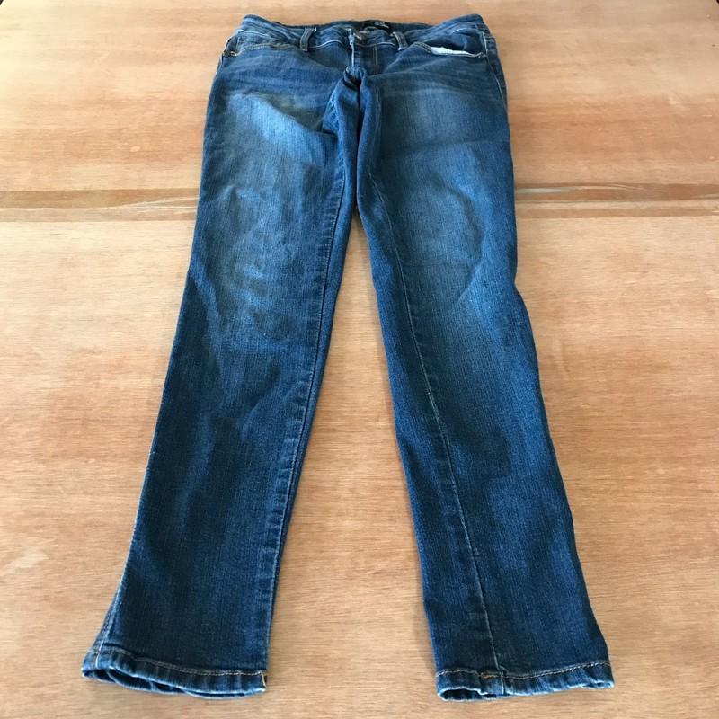 1822 Skinny Jeans Women 27 Blue Low Rise Dark Wash Stretch Preppy
