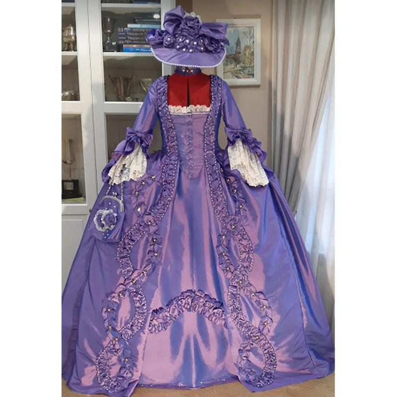 18th Century Victorian Wedding Dresses Court Queen Charlotte Marie Antoinette