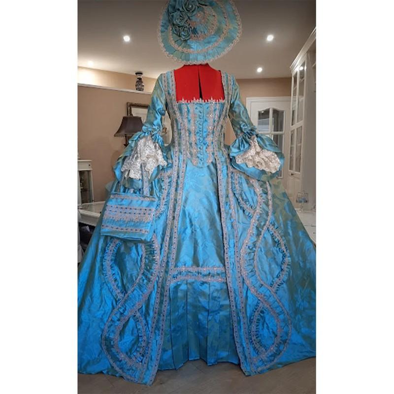 18th Century Victorian Wedding Dresses Court Queen Charlotte Marie Antoinette