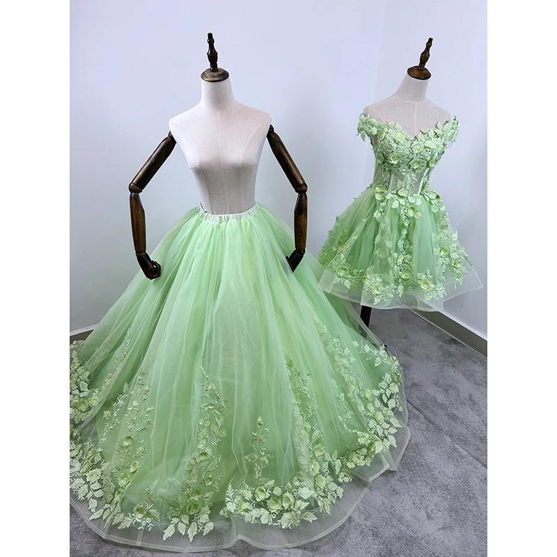 2 In 1 Party Dresses 15 Quinceanera Dress Ball Gown Sweet Dress Detachable Skirt