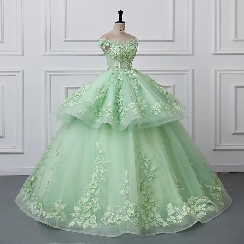 2 In 1 Party Dresses 15 Quinceanera Dress Ball Gown Sweet Dress Detachable Skirt