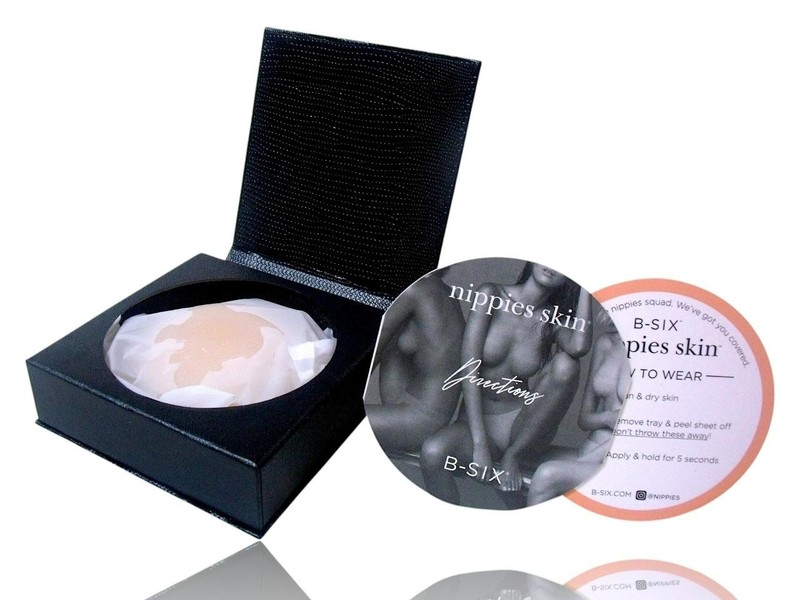 (2-Pair) Nippies Skin B-Six Original Nipple Cover Size 1 S/M (3”) A-C Cups New