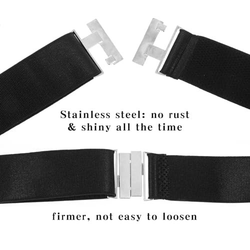 2 Pcs Thigh Garter Belt Black Leg Garter Belt Plus Size Adjustable Garter Bel
