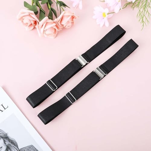 2 Pcs Thigh Garter Belt Black Leg Garter Belt Plus Size Adjustable Garter Bel