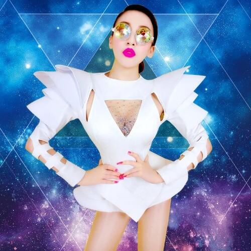 2023 New Stage Costumes Women Nightclub Rhinestone Jumpsuit GOGO Dance Bodysuit