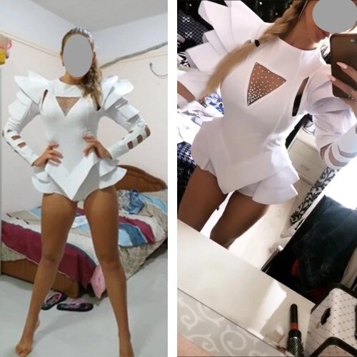 2023 New Stage Costumes Women Nightclub Rhinestone Jumpsuit GOGO Dance Bodysuit