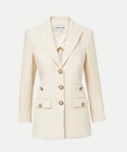 2025 NEW AUTHENTIC VERONICA BEARD Terre Cotton Dickey Jacket In Ecru $798