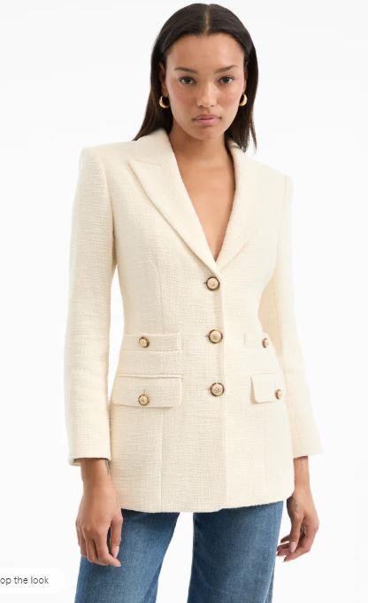 2025 NEW AUTHENTIC VERONICA BEARD Terre Cotton Dickey Jacket in Ecru $798