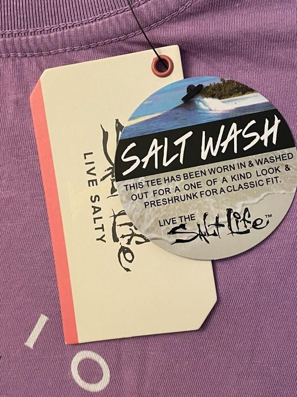 241M- NWT Salt Life Women Long Sleeve T-Shirt Size MED Salt Wash *Ultra Soft*