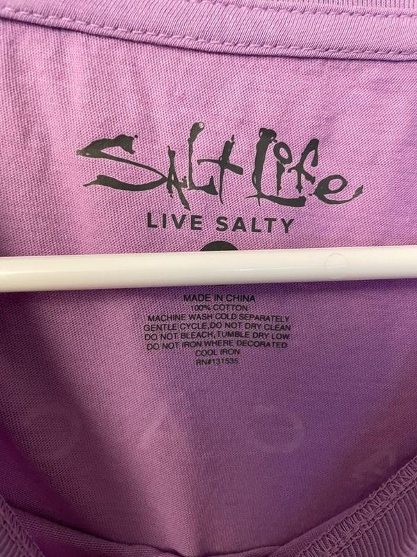 241M- NWT Salt Life Women Long Sleeve T-Shirt Size MED Salt Wash *Ultra Soft*